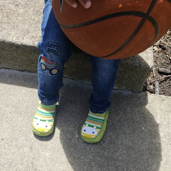 Baby Shoes Socks Animal Infant Sock Shoe Green New - Picture 11 of 16